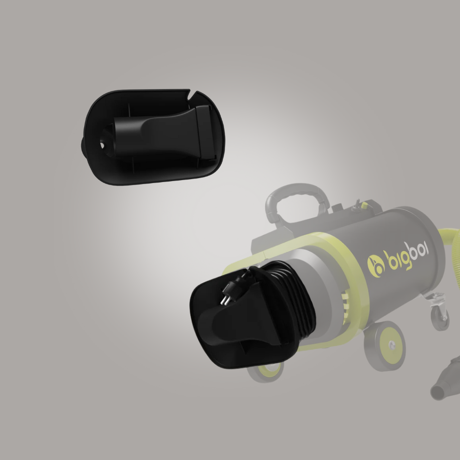 BlowR Rear plate for neatly winding and storing the power cable