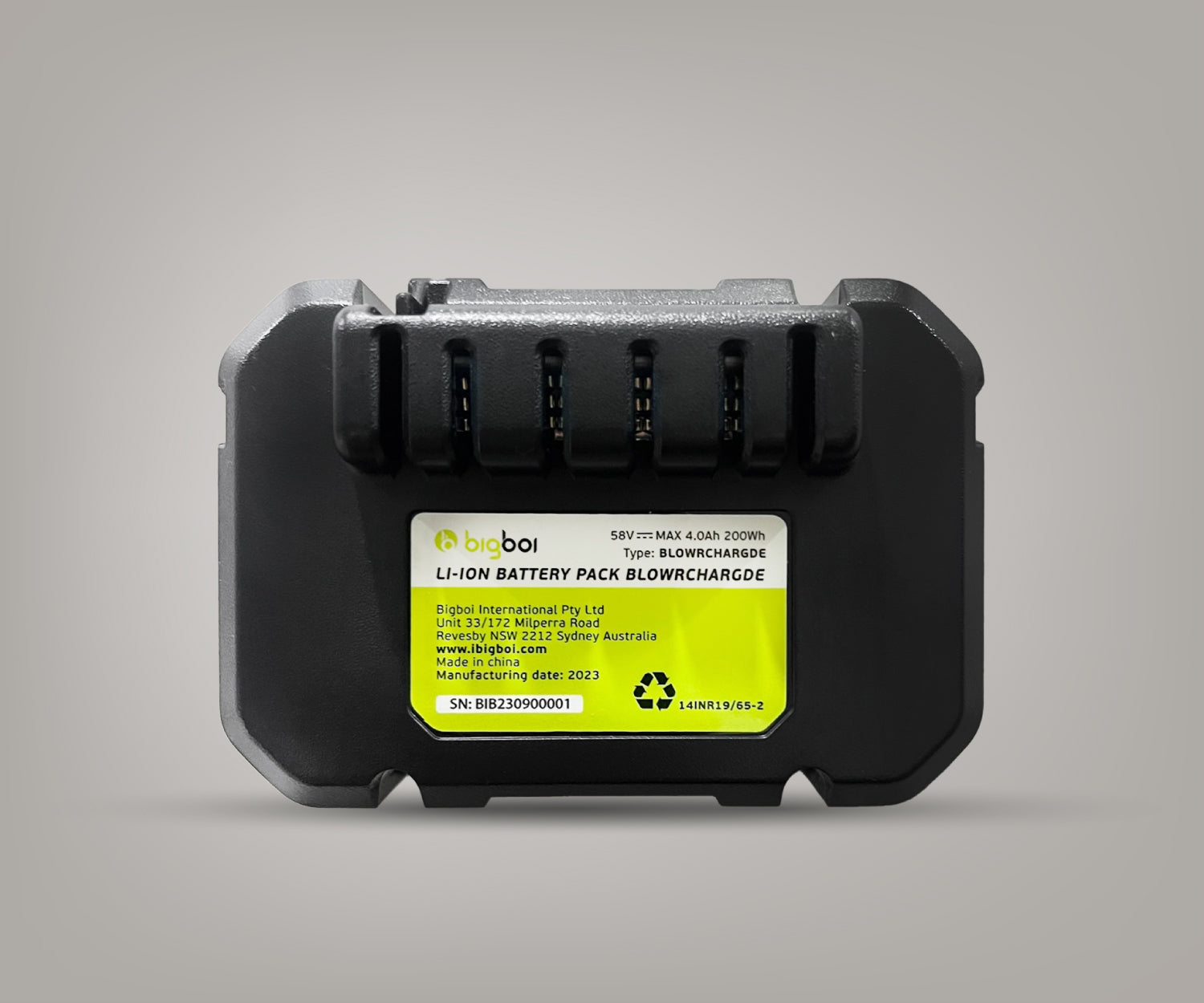 BlowR ChargD Li-Ion 58v Battery Pack