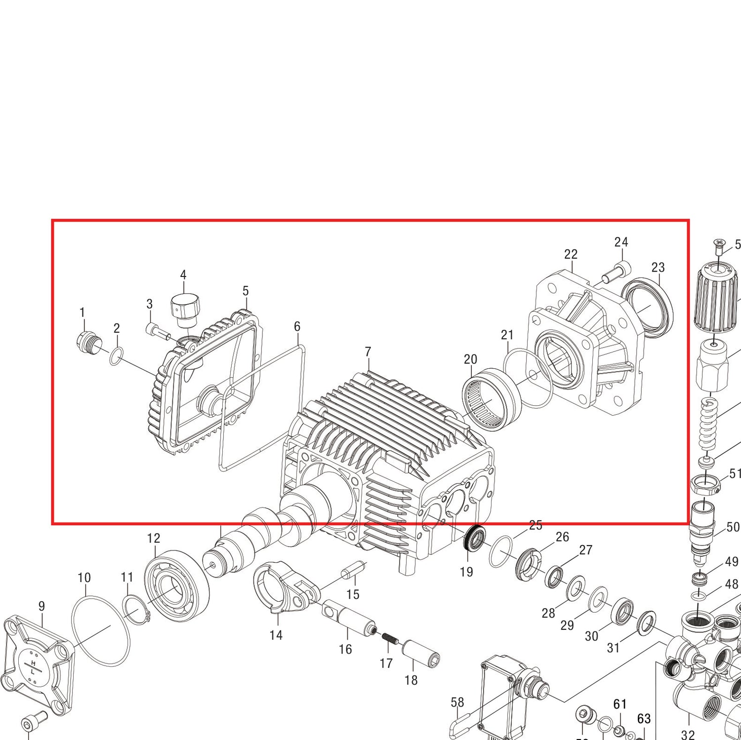 CRANKCASE ASSY PRO (08)
