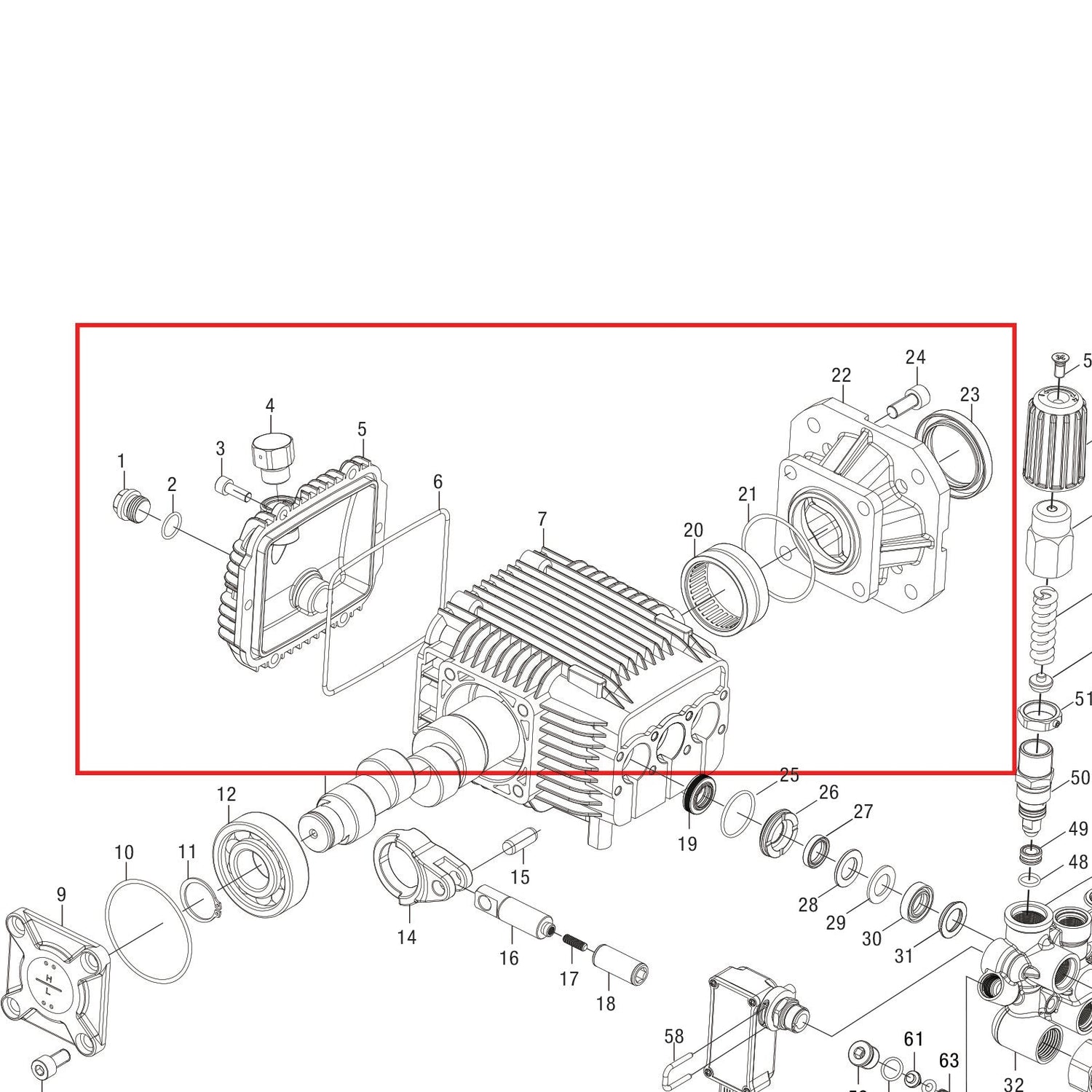 CRANKCASE ASSY PRO (08)