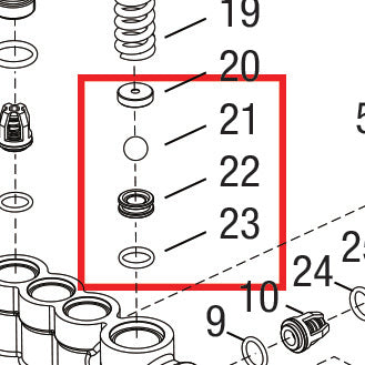 KIT DE VALVE DE DÉCHARGE À BILLE DUO (04)