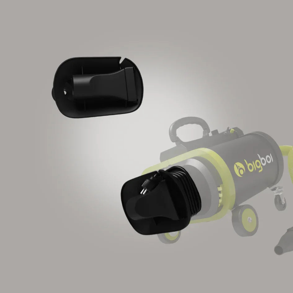 BlowR Rear plate for neatly winding and storing the power cable