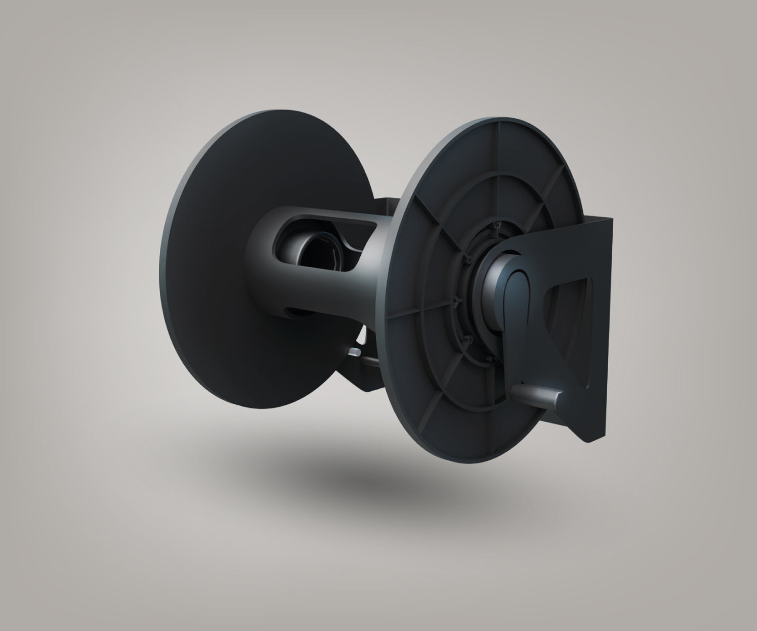 BlowR Wall Mounted Hose Reel for Car Dryer No Hose Side