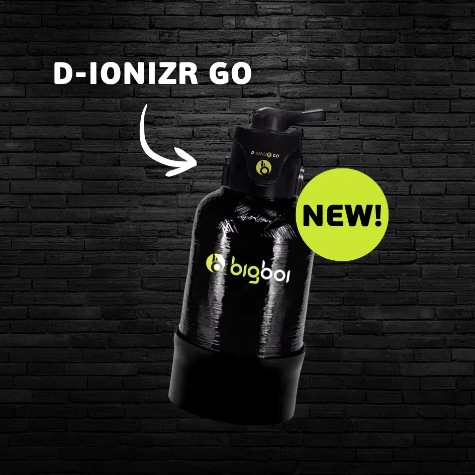 bigboi d-ionizr go portable deionized water filtration system for spot free car washing