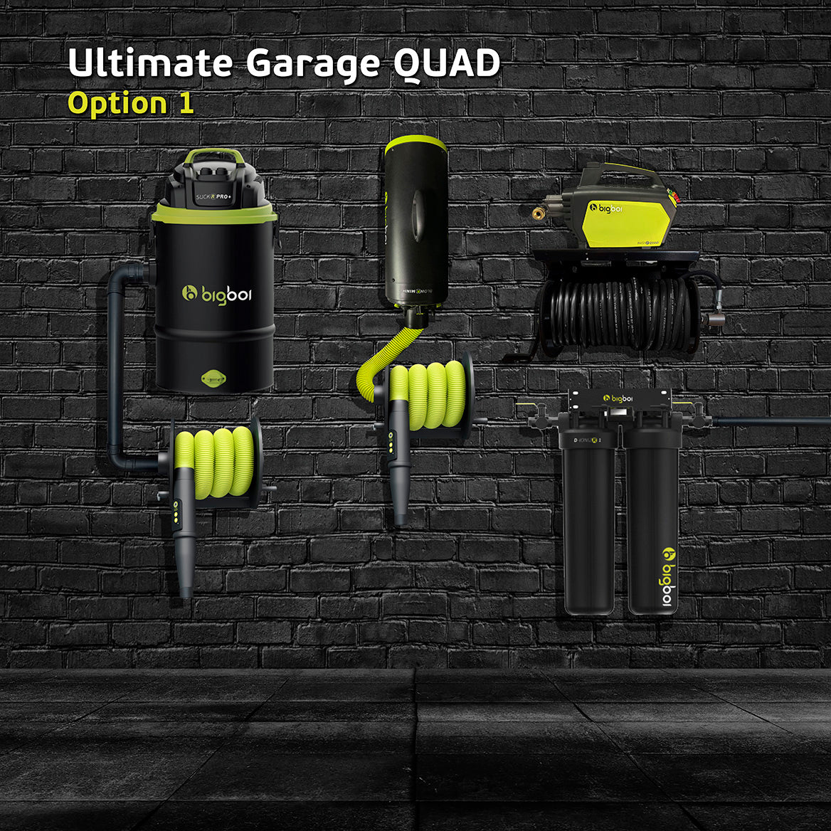 The Ultimate Garage Detailing Package - with WashR Quad - Option 1