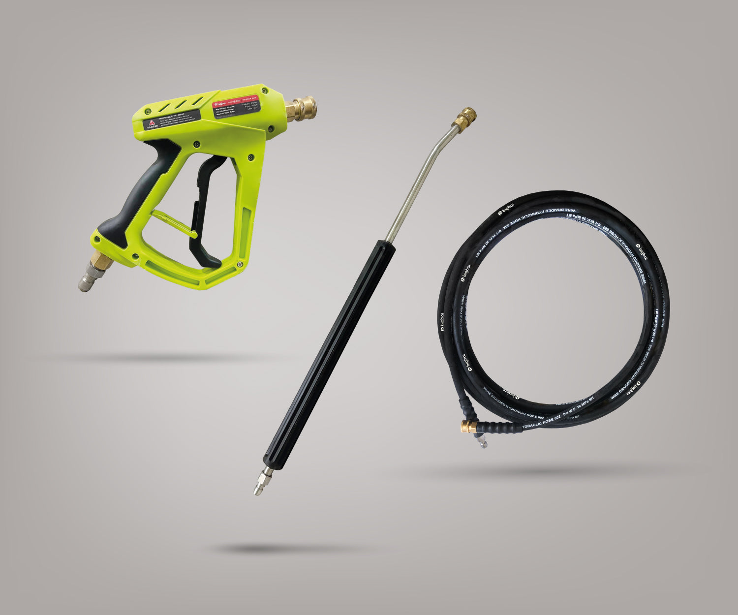 WashR PRO Professional Detailing Hose Kit With Extension and Short Trigger Gun 